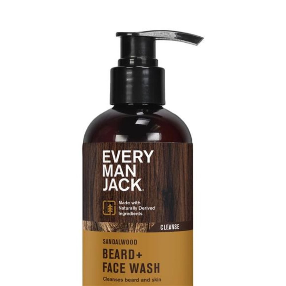 Every Man Jack Beard Wash Cleanse, Beard  Sandalwood Scent 6.7oz